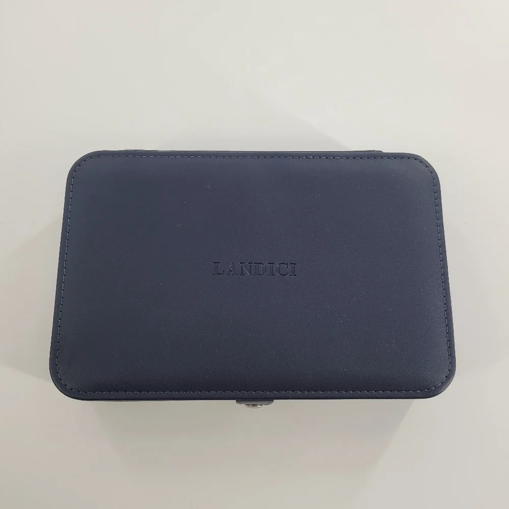 Landici navy jewelry case organizer